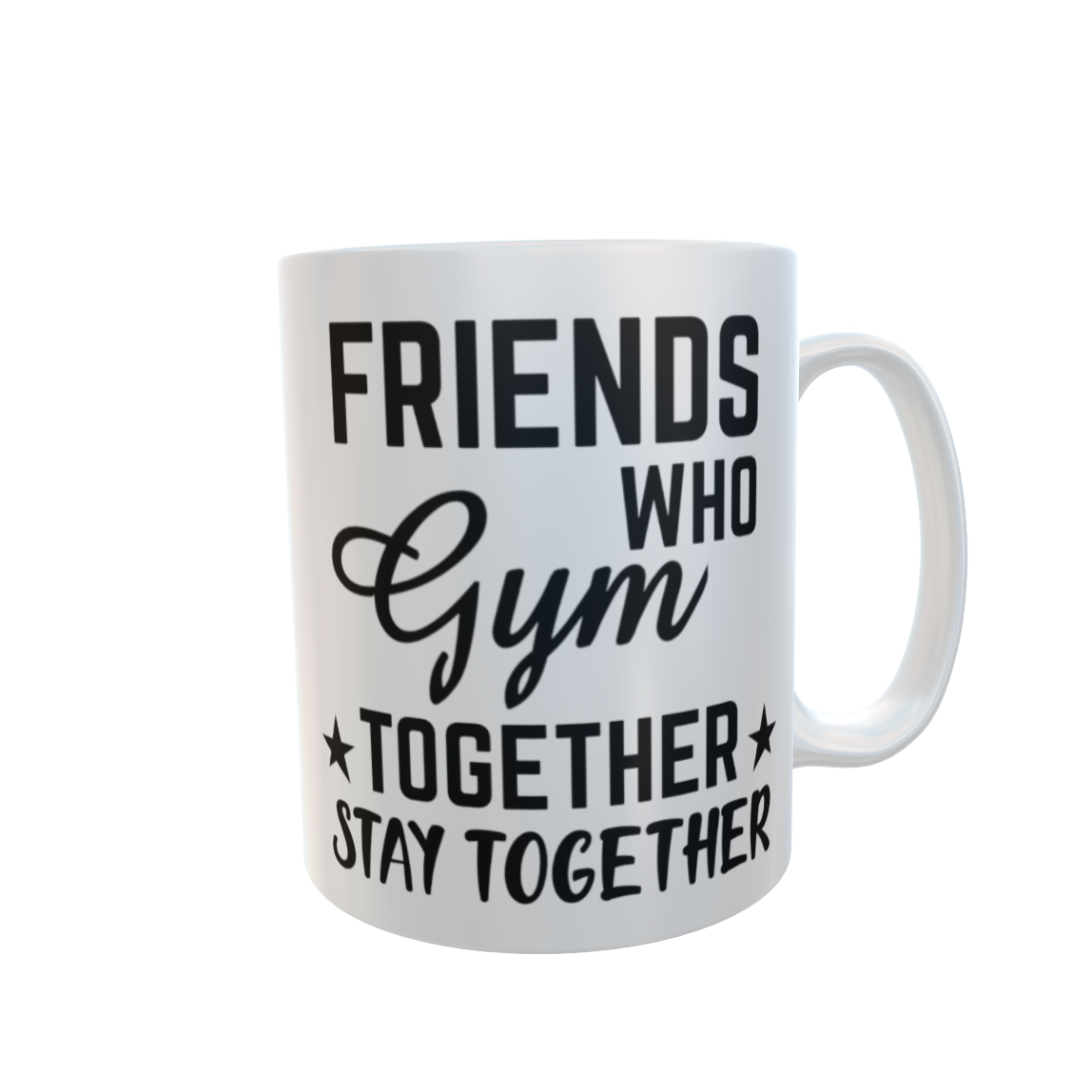 Best Friends Mug, Gym Friends Custom Mug, Personalised Friends